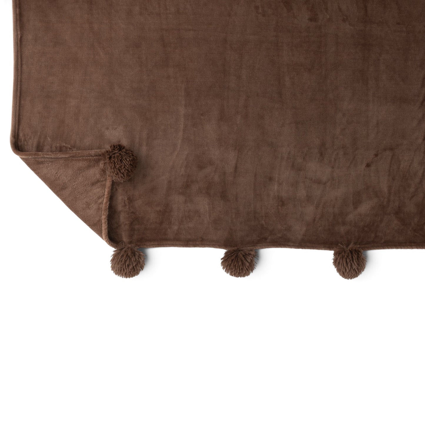 Pluche Plaid Bruin In Situatie