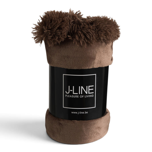 Pluche Plaid Bruin Verpakking