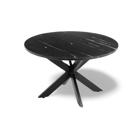 Ronde Salontafel Marmer Zwart Ø 80 cm