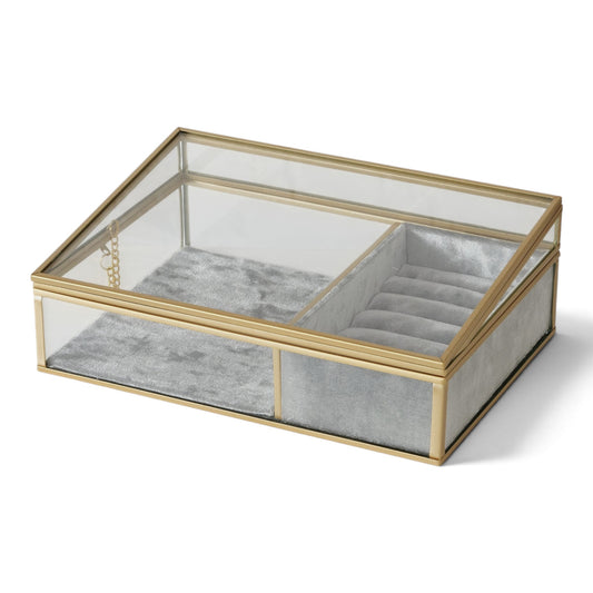 Sieradendoos Glas Goud