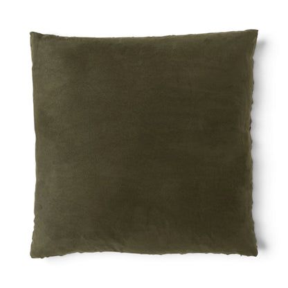 Stoer Sierkussen Olijfgroen 45 x 45 Achterkant