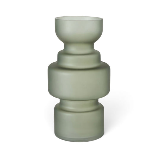 Vaas Modern Design Groen Glas 30 cm