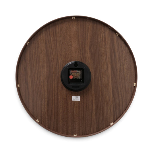 Wandklok Bruin Hout Ø 53 cm Achterkant