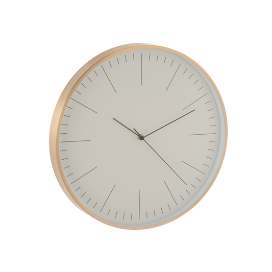 Wandklok Goud Modern Messing Ø 40 cm
