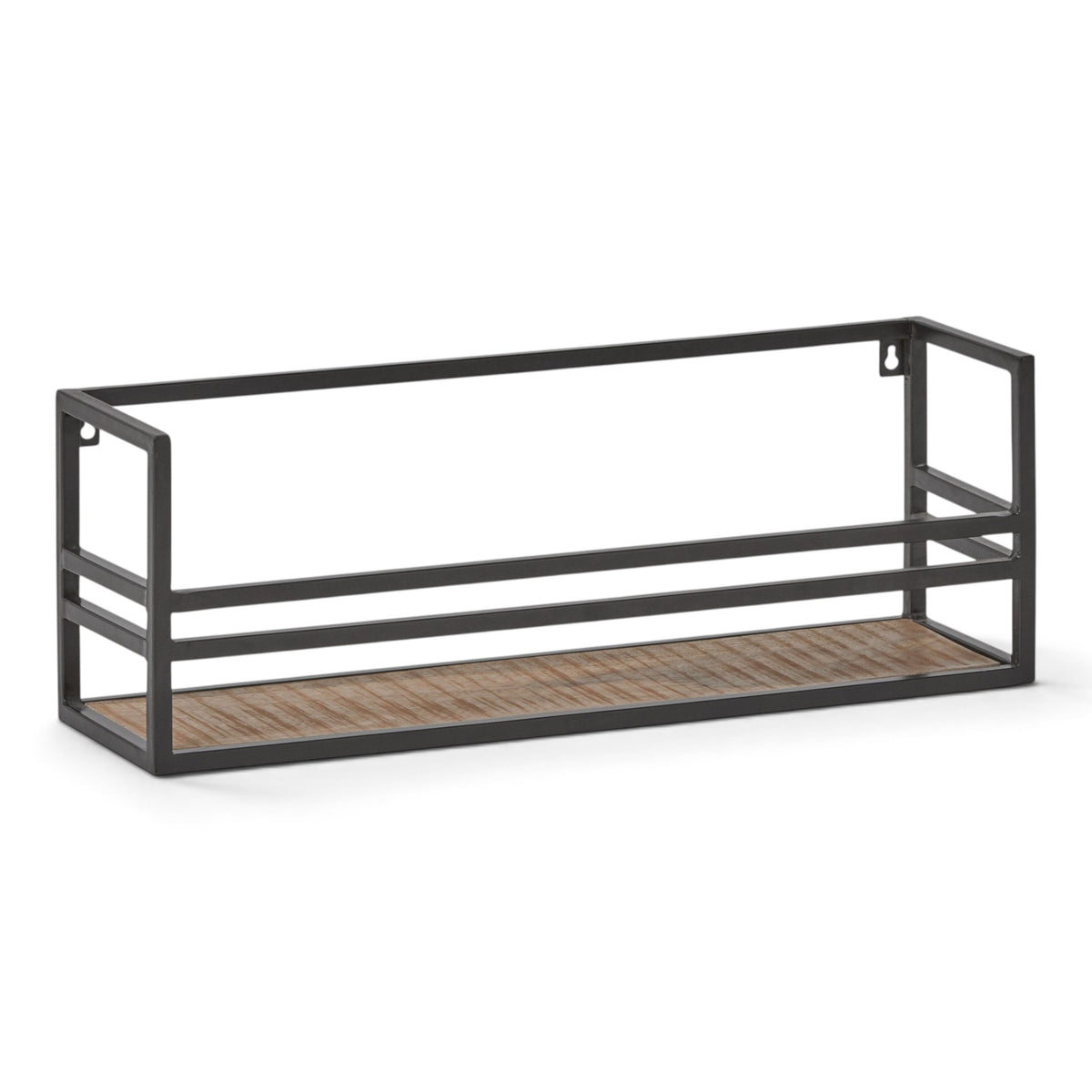 Wandplank Hout Industrieel Zwart