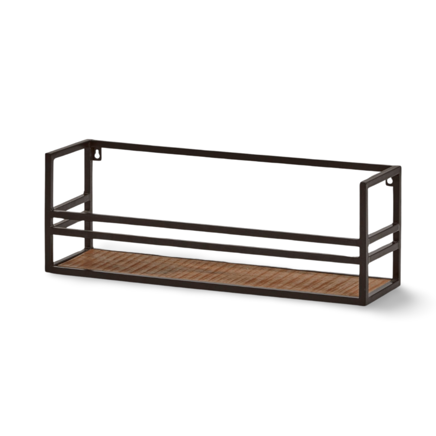 Wandplank Hout Industrieel Zwart