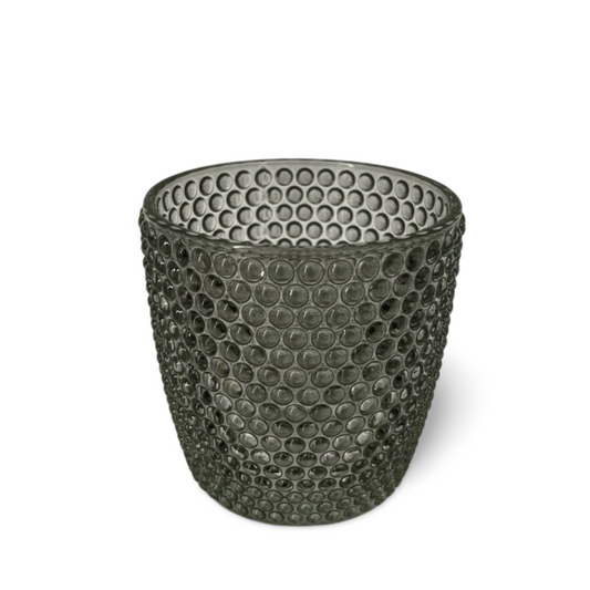 Waxinelichthouder Grijs Glas