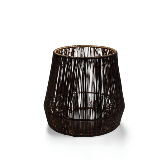 Windlicht Zwart Metaal Industrieel Ø 15 cm