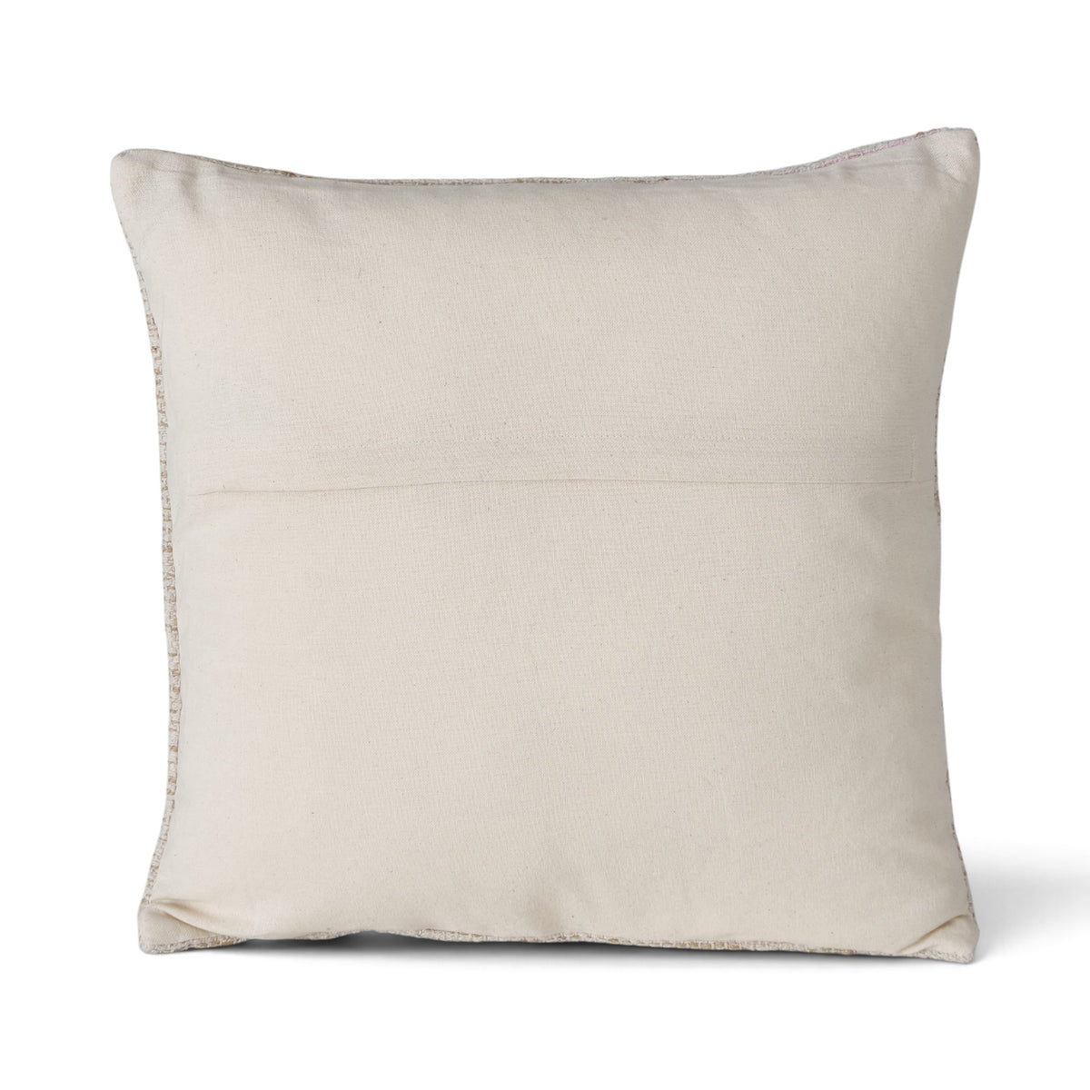 Zandkleurig Beige Sierkussen Katoen 45 x 45 Achterkant